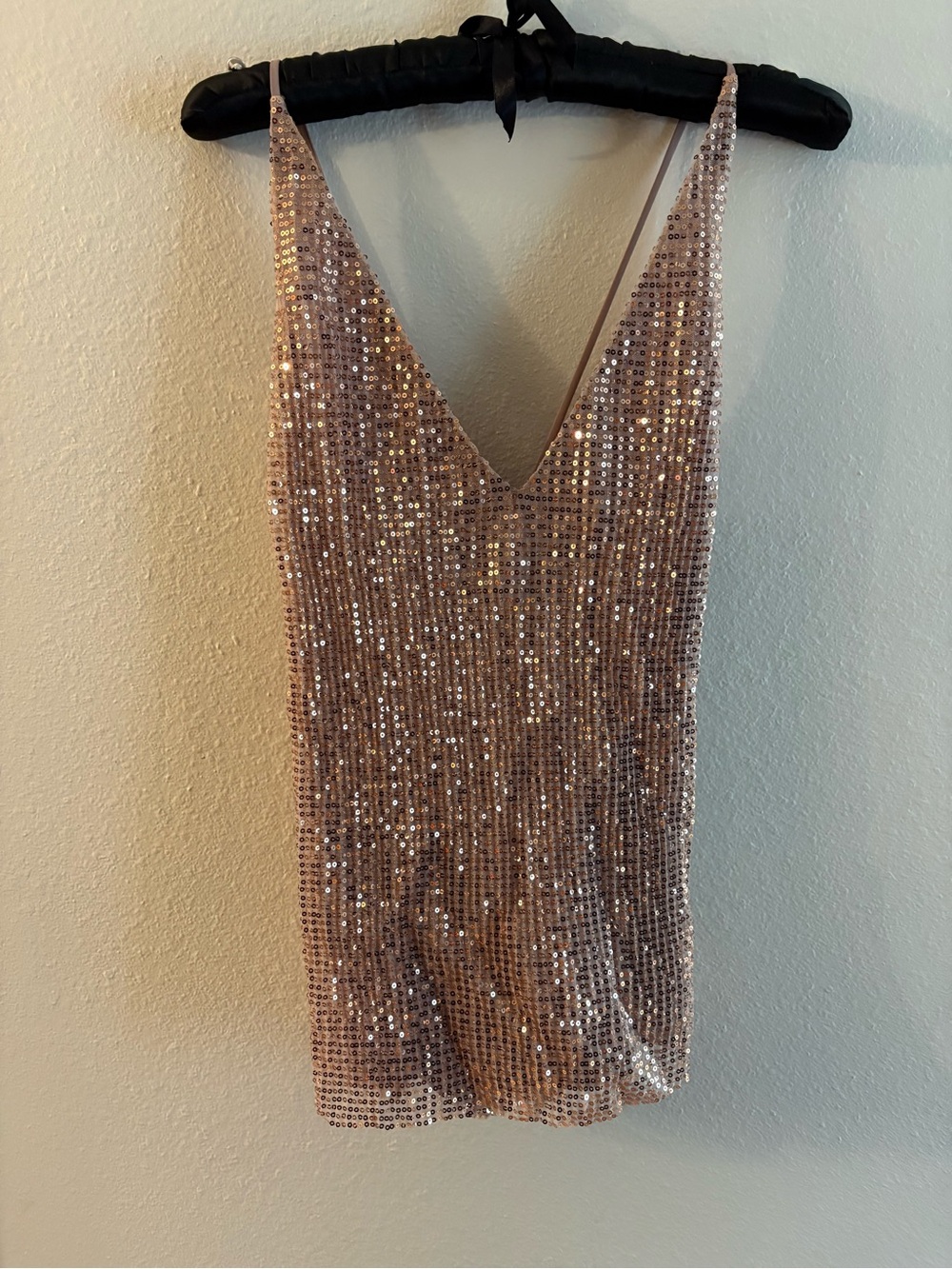 Express blush pink shimmering tank top